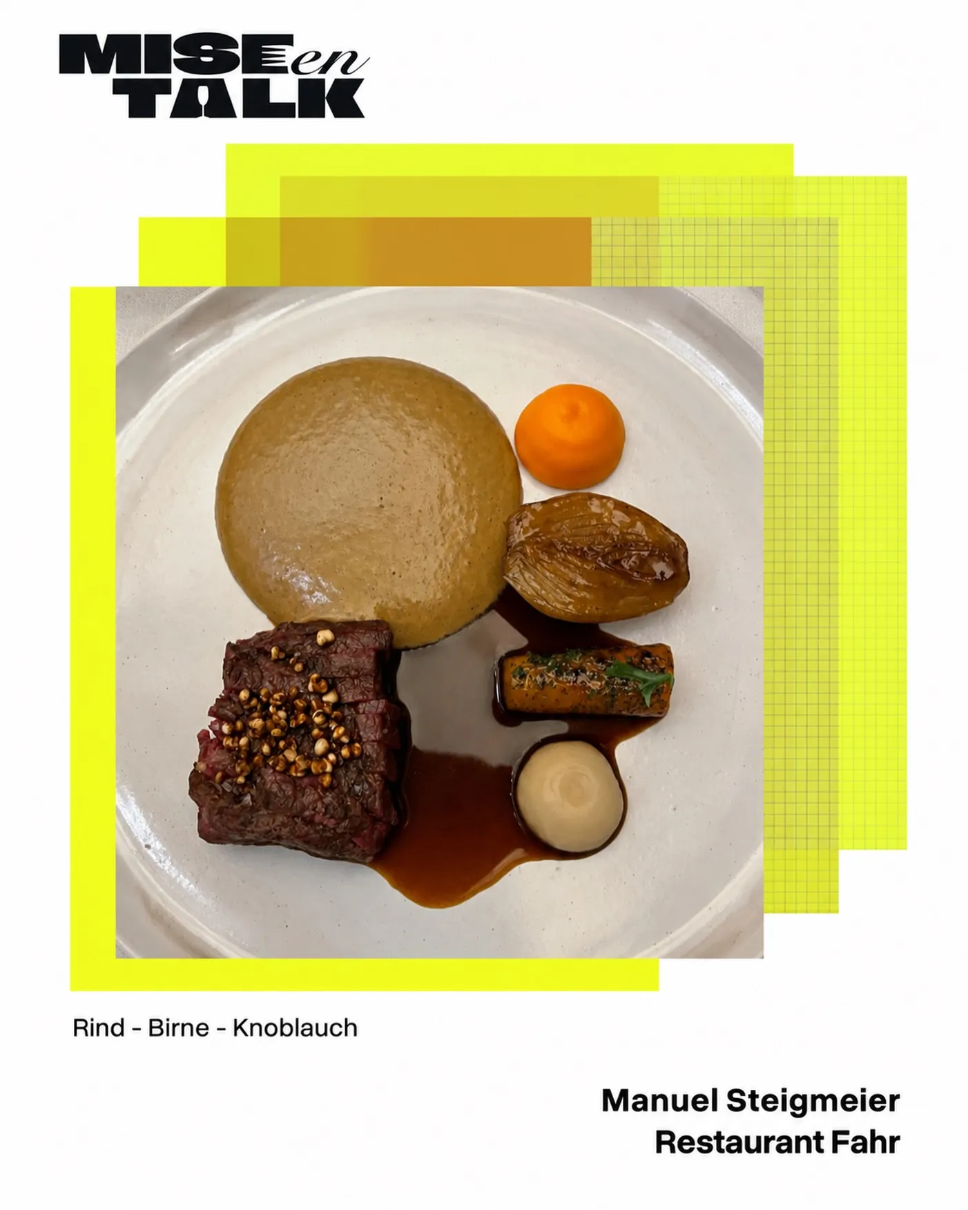 Rind, Birne, Knoblauch: Herbst im Restaurant Fahr